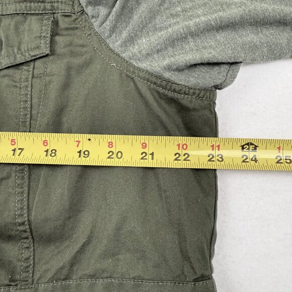 Torrid Womens Drawstring Waist Snap Pocket Green Lightweight Jacket 1 (1X-14/16) - Picture 9 of 10